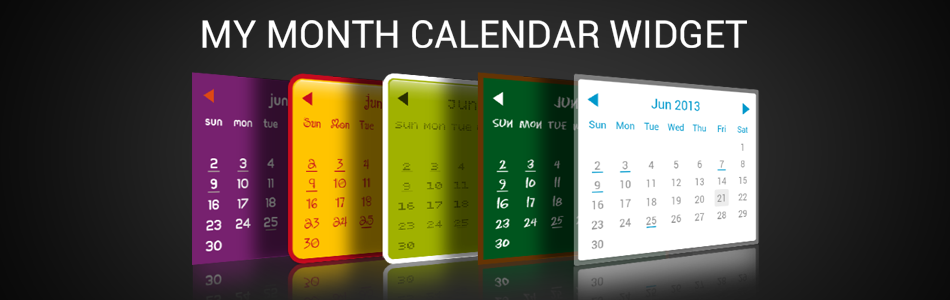 My Month Calendar Widget